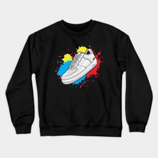 Force Retro White Sneaker Crewneck Sweatshirt